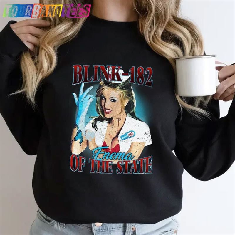 World Tour Shirt Vintage Blink Band Sweatshirt Classic 29Uf180150 – Utopia Fashion