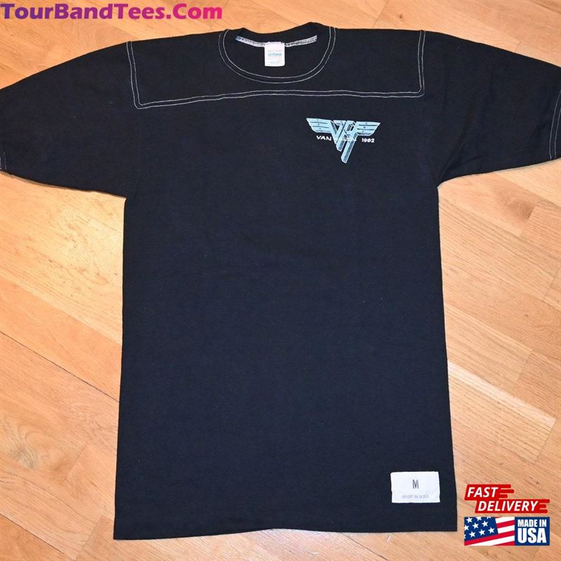 Van Halen Vintage Concert Tour Rare Rock Band Jersey Tee T Shirt Tshirt Mint (M) Medium Vh Crew Eddie 80’S T-Shirt Hoodie 29Uf168065 – Utopia Fashion