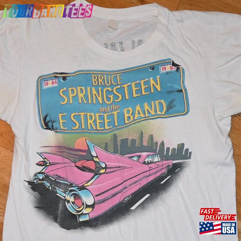 Bruce Springsteen Vintage Concert Usa Tour Rare Original Rock Tee T Shirt Tshirt (S) Small 80’S E Hoodie Unisex 29Uf172461 – Utopia Fashion