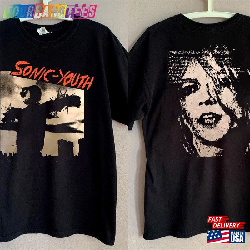 Sonic Youth Bad Moon Rising Album Promo T-Shirt Tour’85 Sweatshirt Hoodie 29Uf172508 – Utopia Fashion