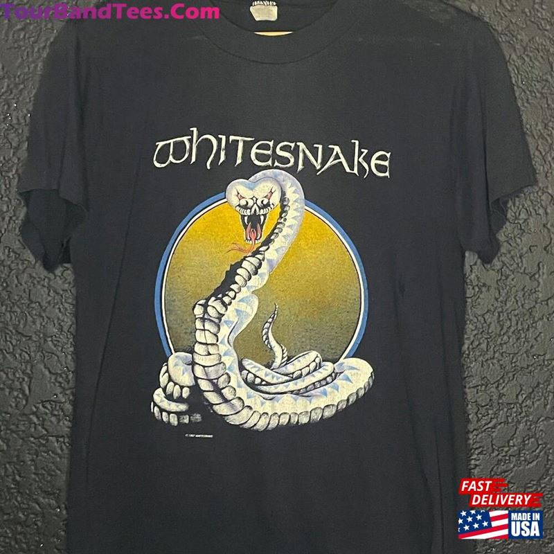 Whitesnake Tour Vintage T-Shirt Classic Unisex 29Uf168876 – Utopia Fashion