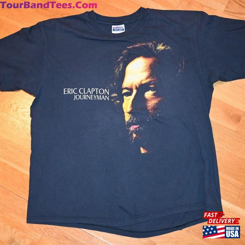 Eric Clapton Vintage Rare Concert Journeyman World Tour Original Rock Band Tee T Shirt (Xl) X Large Classic Sweatshirt 29Uf167117 – Utopia Fashion