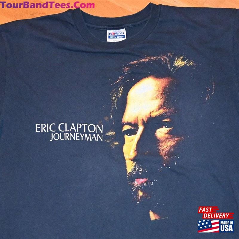 Eric Clapton Vintage Rare Concert Journeyman World Tour Original Rock Band Tee T Shirt (Xl) X Large Classic Sweatshirt 29Uf167117 – Utopia Fashion