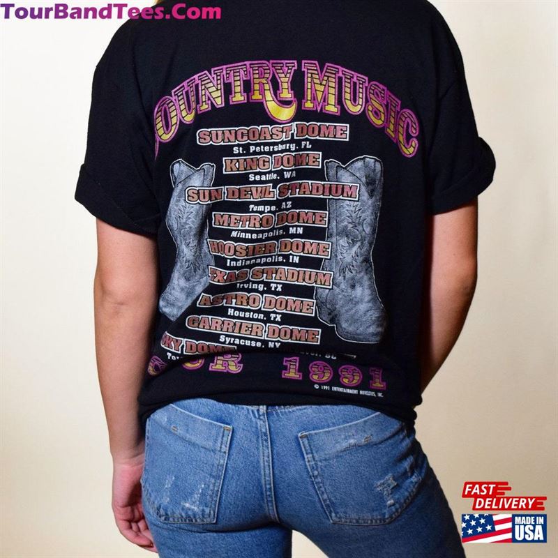 1990S Authentic Vintage Worlds Largest Country Music Tour Tee Unisex M L T-Shirt Hoodie 29Uf168525 – Utopia Fashion