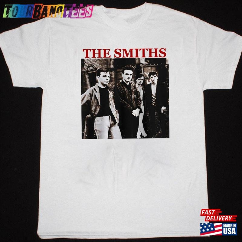 1990S The Smiths Vintage Rock Concert Tour White T-Shirt Sweatshirt Tank Top Hoodies Unisex Size S 4Xl Adult High Quality Best Gift Classic 29Uf173989 – Utopia Fashion