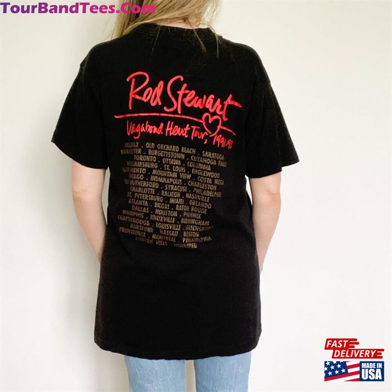 Rod Stewart Vagabond Heart Tour Tee T-Shirt Hoodie 29Uf165267 – Utopia Fashion