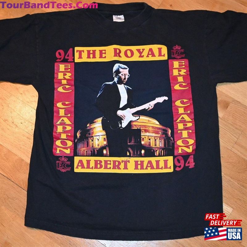 Eric Clapton Vintage Rare Original Royal Albert Hall London Uk Concert Tour Rock Band Tee T Shirt (L) Large 80’S Sweatshirt Unisex 29Uf167123 – Utopia Fashion