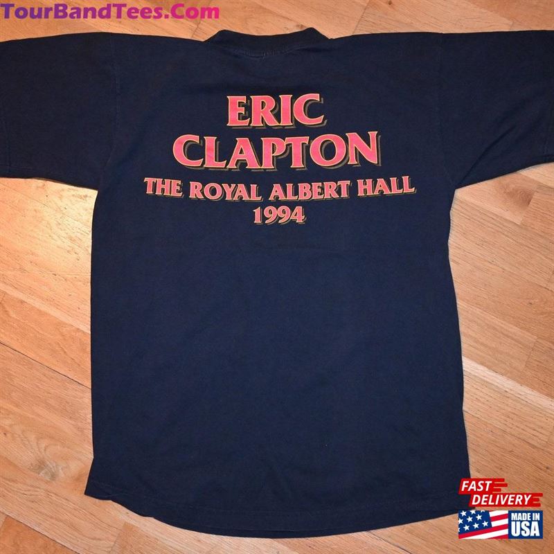 Eric Clapton Vintage Rare Royal Albert Hall London Uk Concert Tour Original Rock Band Tee T Shirt (M L) Large Hoodie Unisex 29Uf167130 – Utopia Fashion