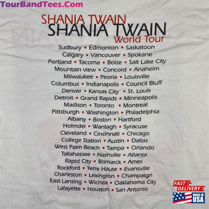 Shania Twain T-Shirt Sweatshirt Classic 29Uf165152 – Utopia Fashion