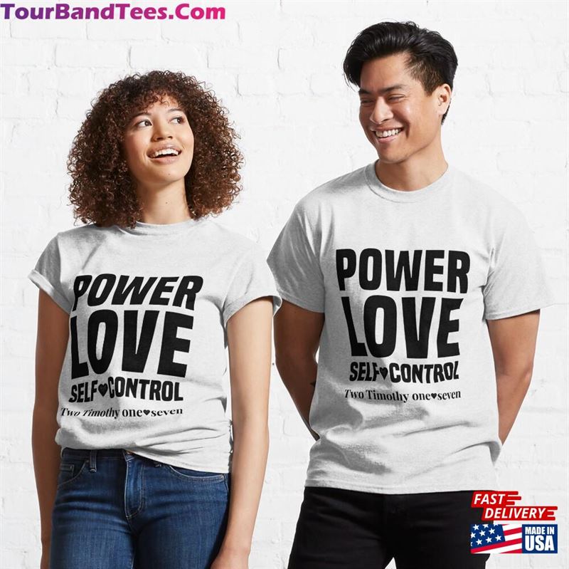 Timothy Power Love Self Control Classic T-Shirt 29Uf167841 – Utopia Fashion