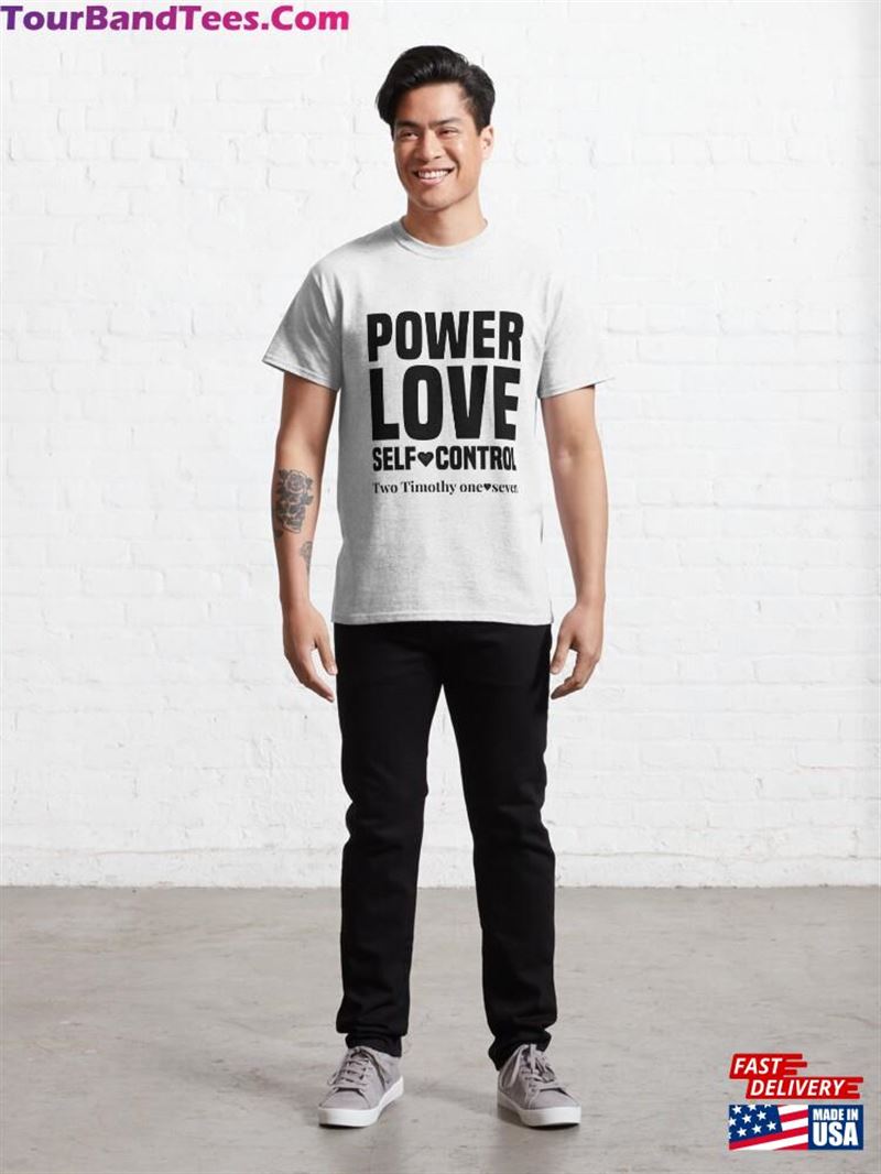 Timothy Power Love Self Control Classic T-Shirt 29Uf167841 – Utopia Fashion