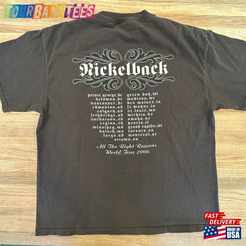 Nickelback Tour T-Shirt Sweatshirt 29Uf173835 – Utopia Fashion