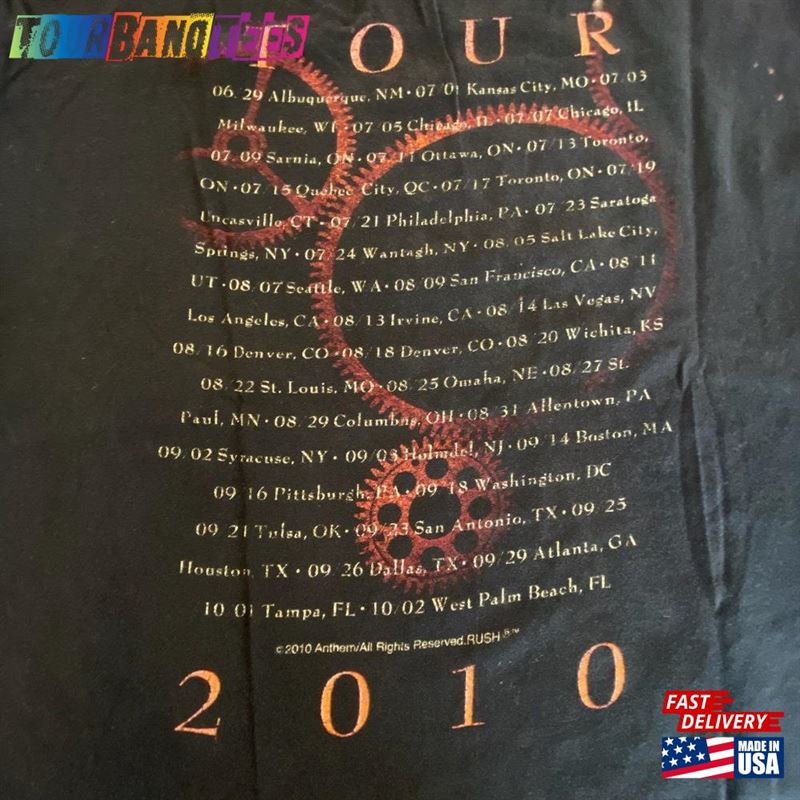 Rush Time Machine Tour T-Shirt Unisex Hoodie 29Uf173585 – Utopia Fashion