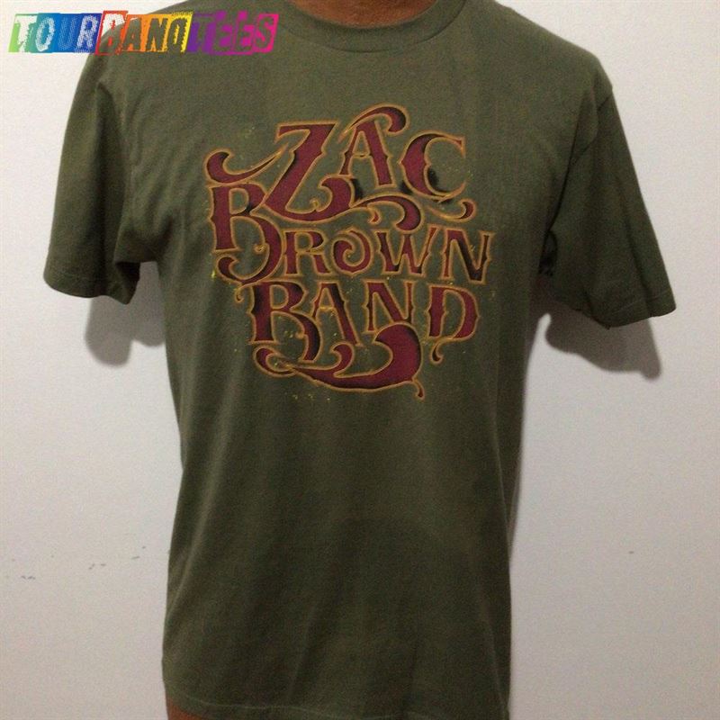 Zac Brown Band Tour Concert Shirt Olive Green Double Sided Hoodie Classic 29Uf174649 – Utopia Fashion