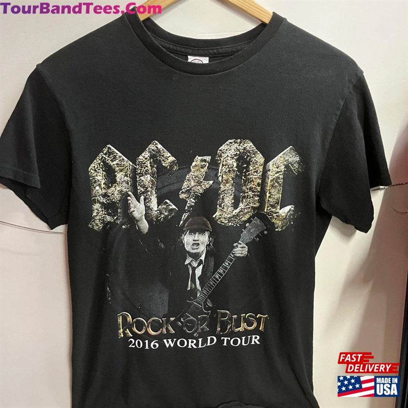 Ac Dc Rock Or Bust World Tour Shirt (S) T-Shirt Sweatshirt 29Uf166611 – Utopia Fashion