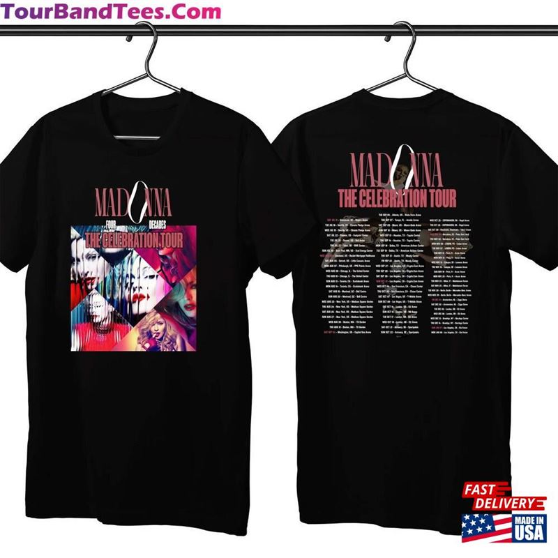 Madonna Four Decades The Celebration World Tour T-Shirt Sweatshirt Queen Of Pop Hoodie Unisex 29Uf177572 – Utopia Fashion