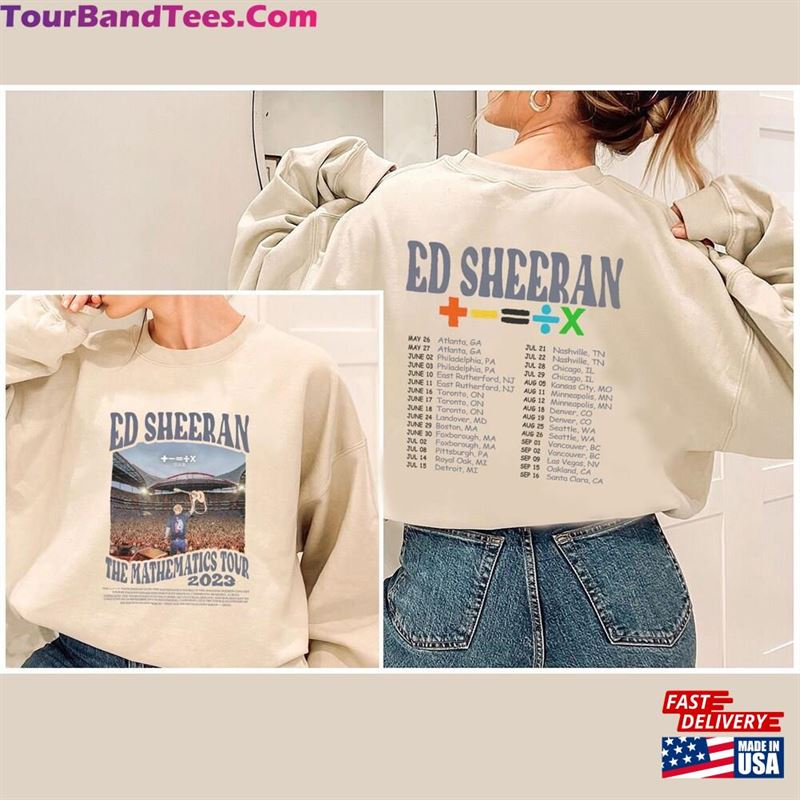 Ed Sheeran The Mathematics Tour Sweatshirt T-Shirt 29Uf177040 – Utopia Fashion