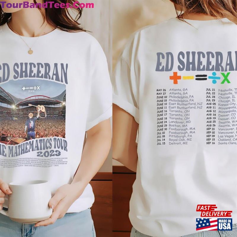 Ed Sheeran The Mathematics Tour Sweatshirt T-Shirt 29Uf177040 – Utopia Fashion