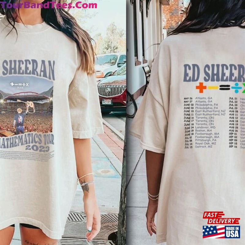 Ed Sheeran The Mathematics Tour Sweatshirt T-Shirt 29Uf177040 – Utopia Fashion