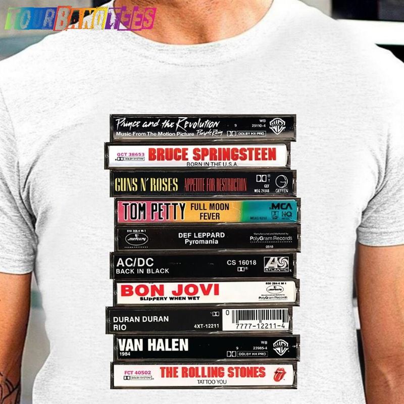 80S Rock Cassettes T-Shirt Unisex 29Uf165322 – Utopia Fashion