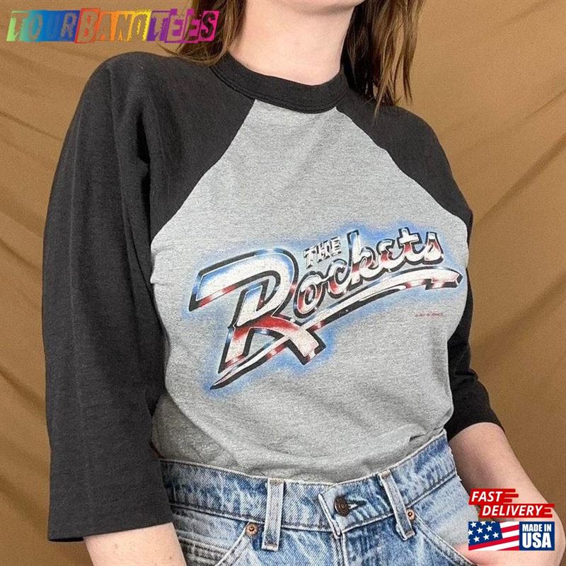 80S The Rockets Rock Band Rocket Roll Tour Raglan Baseball Tee T-Shirt Hoodie 29Uf172260 – Utopia Fashion