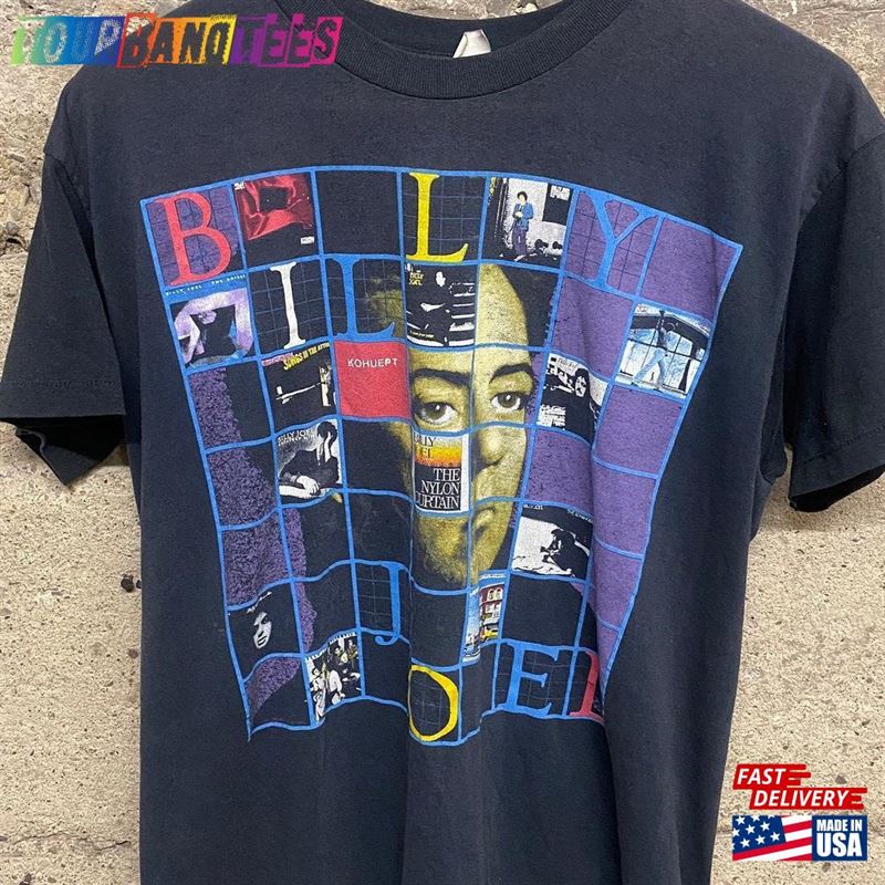 80S Vintage Billy Joel Storm Front Tour T-Shirt Tee Shirt Sweatshirt Classic 29Uf169955 – Utopia Fashion