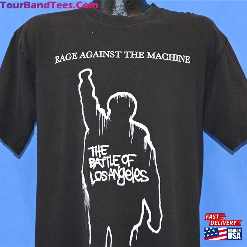 90S Rage Against The Machine Battle Of Los Angeles Tour Ratm Band T Shirt Large T-Shirt Classic 29Uf170503 – Utopia Fashion