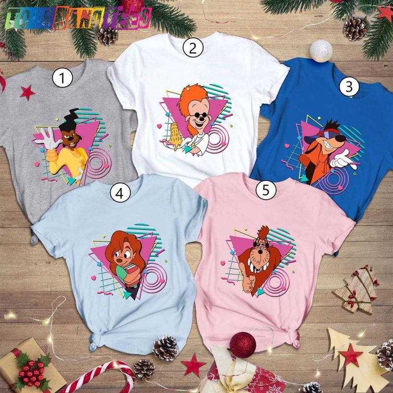 A Goofy Movie Characters Shirt Retro 90S Max Roxanne Powerline Bobby Bigfoot Matching Sweatshirt Classic 29Uf178543 – Utopia Fashion