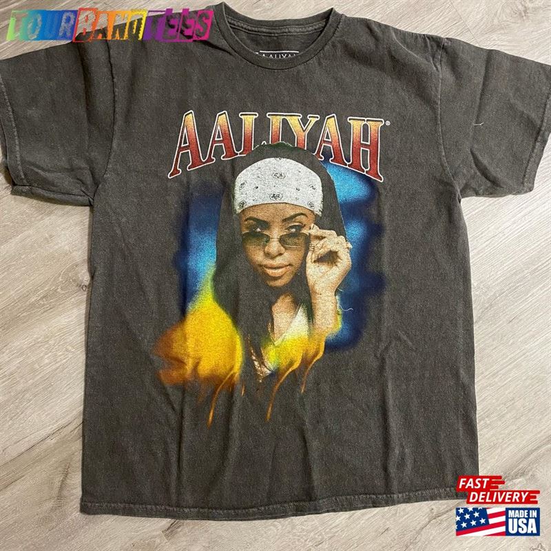 Aaliyah Greyed Graphic T-Shirt Small Hoodie 29Uf173712 – Utopia Fashion