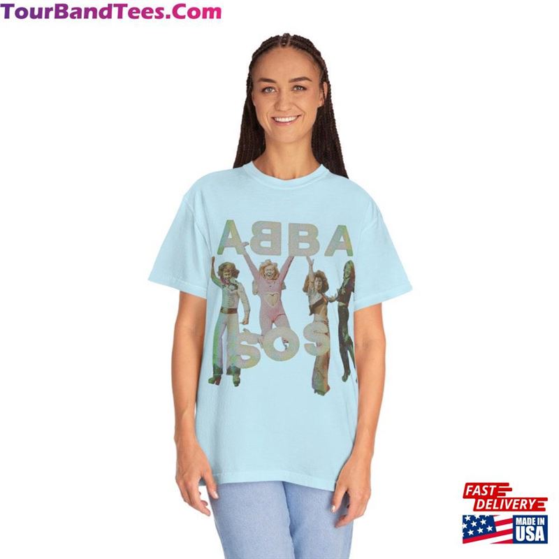 Abba Sos Tour Band T Shirt Disco 1970S Unisex Garment Dyed T-Shirt Various Colors Hoodie 29Uf169400 – Utopia Fashion