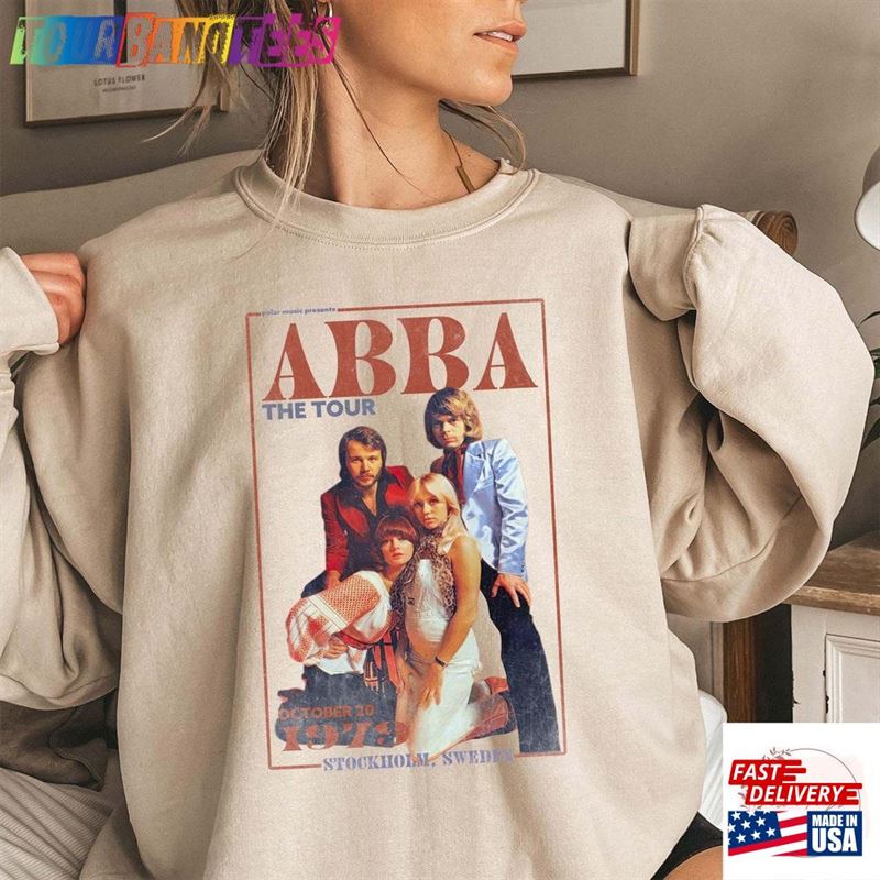 Abba Sweatshirt Uk Vintage Shirt The Tour Unisex T-Shirt 29Uf171735 – Utopia Fashion