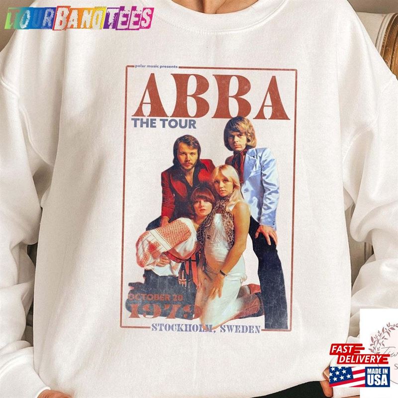 Abba Sweatshirt Uk Vintage Shirt The Tour Unisex T-Shirt 29Uf171735 – Utopia Fashion