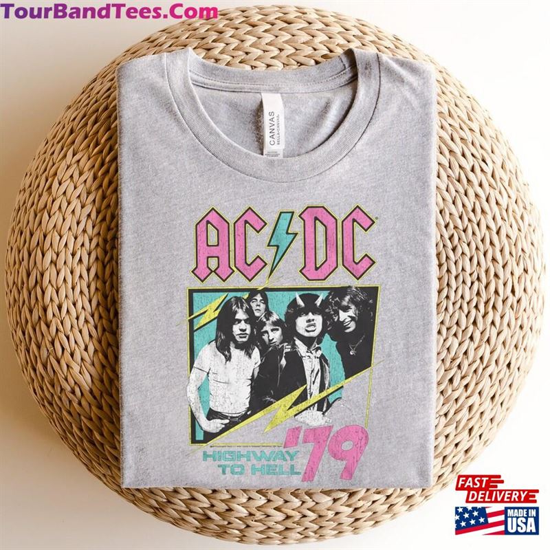 Ac Dc Highway To Hell Rock N’Roll T-Shirt Sweatshirt Classic 29Uf167924 – Utopia Fashion