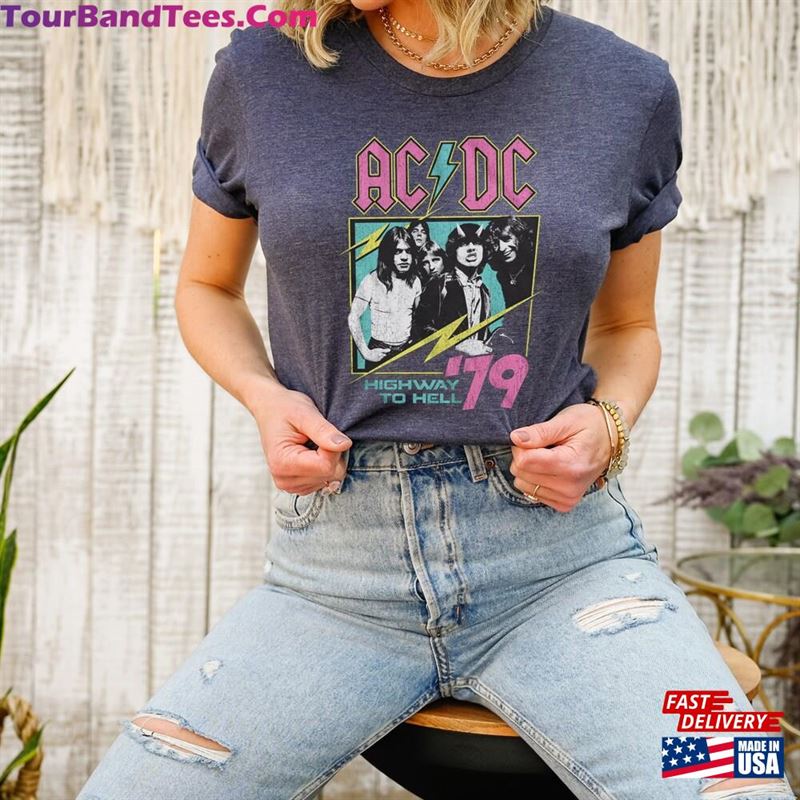 Ac Dc Highway To Hell Rock N’Roll T-Shirt Sweatshirt Classic 29Uf167924 – Utopia Fashion