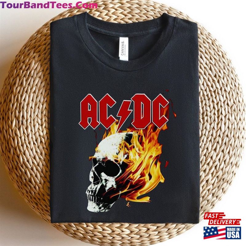 Ac Dc Skull Rock N’Roll T-Shirt Unisex 29Uf169157 – Utopia Fashion