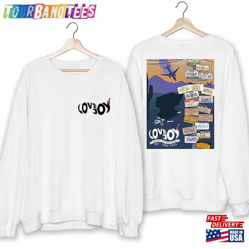 Across The Pond Tour Sweatshirt Lovejoy Shirt For Fan Concert Hoodie 29Uf170451 – Utopia Fashion