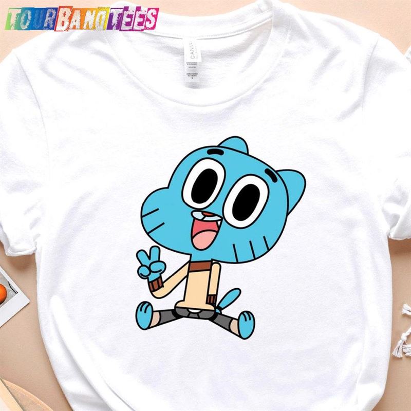 Advanture Of Gumball Shirt Fan T-Shirt Darwin Watterson Tee Classic 29Uf177667 – Utopia Fashion