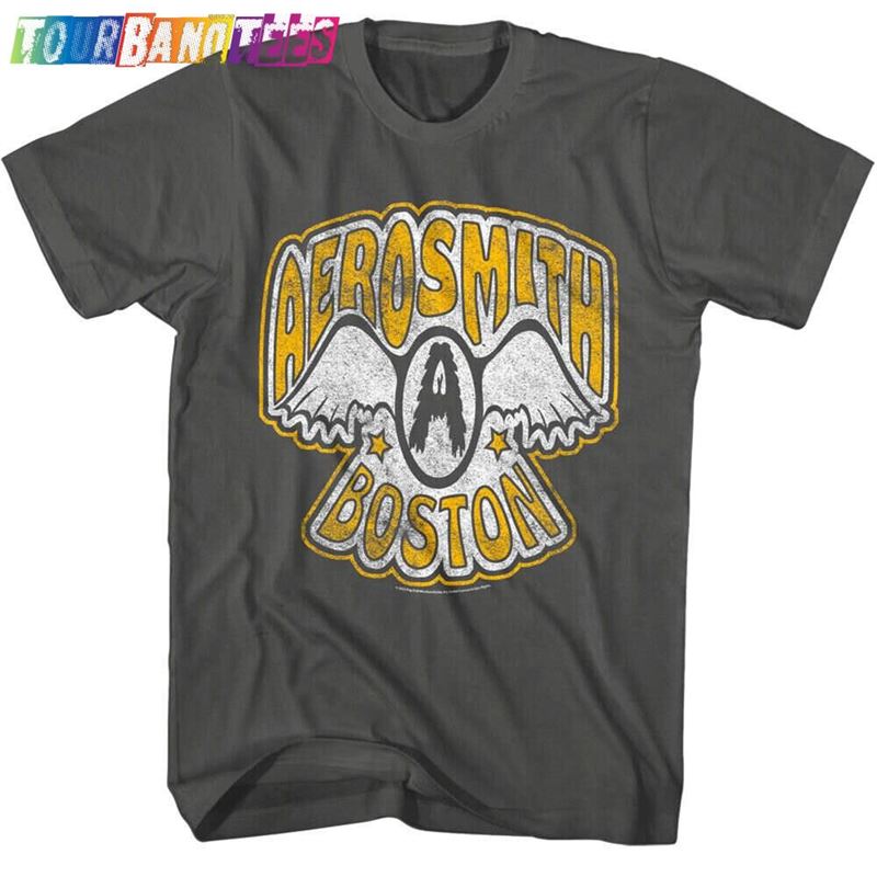 Aerosmith Boston Vintage Logo Men’S T-Shirt Rock Band Album Concert Tour Merch Unisex Hoodie 29Uf180186 – Utopia Fashion