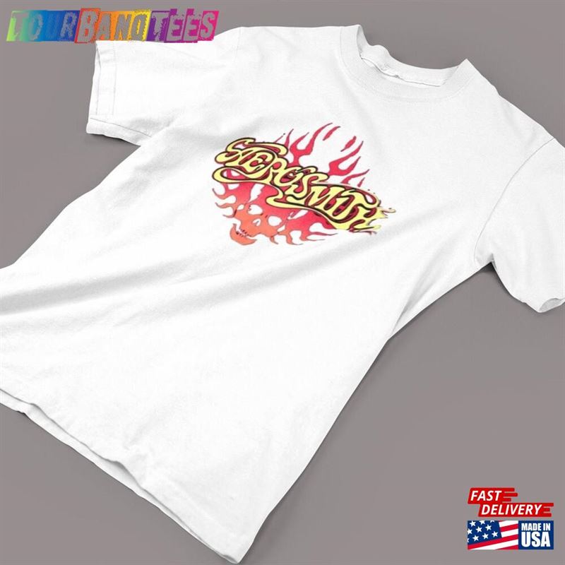 Aerosmith Graphic Band Tee White Retro T-Shirt Hoodie Unisex 29Uf169722 – Utopia Fashion