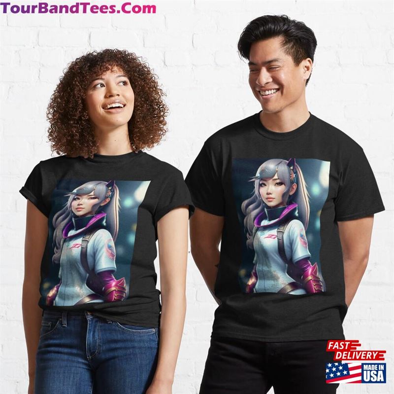 Aesthetic Japanese Anime Japan Stablediffusion’S Ai Art Artistic Expression In The Form Of Beautiful Girls Classic T-Shirt Unisex 29Uf186636 – Utopia Fashion