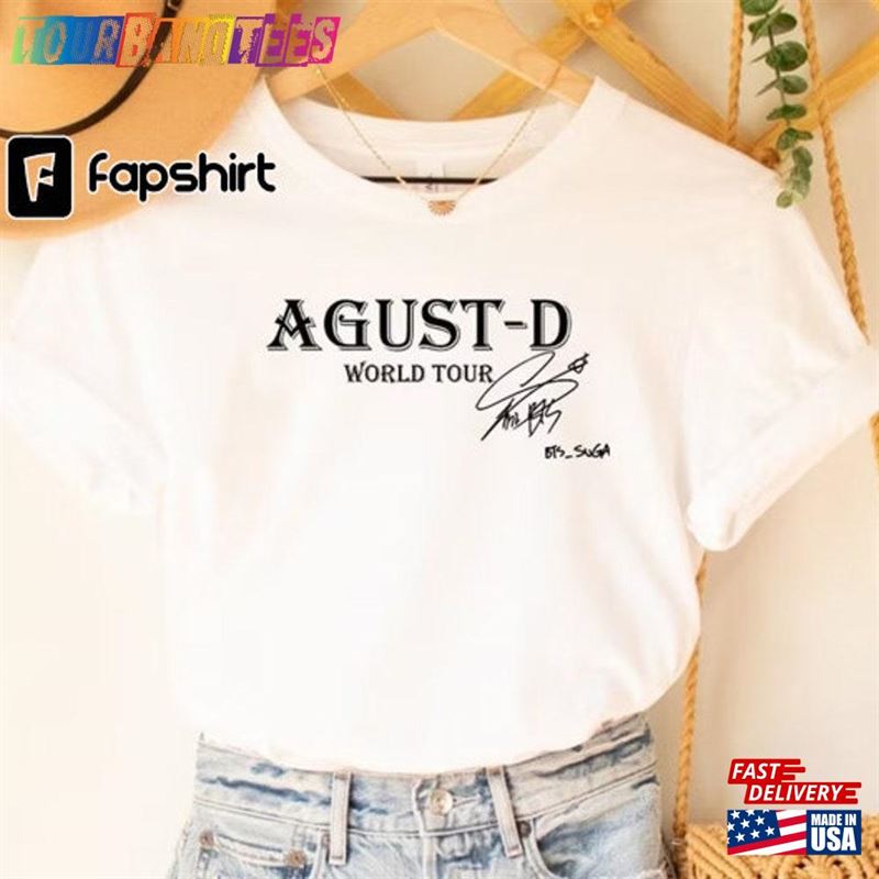 Agust D Shirt World Tour Suga Fan Gift Sweatshirt Classic 29Uf171692 – Utopia Fashion