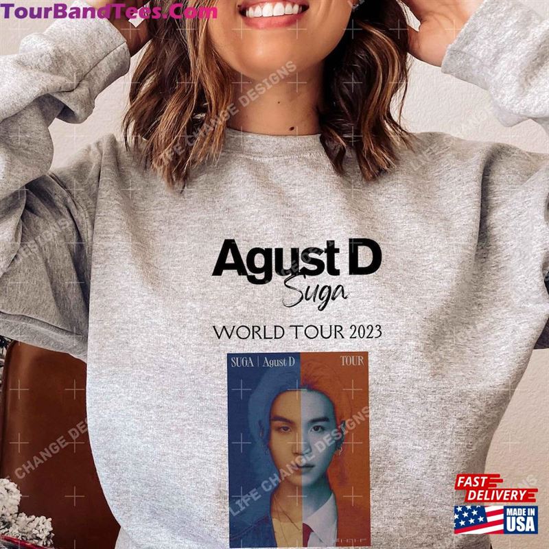 Agust D Word Tour T-Shirt Bts Suga Concert City List Sweatshirt Army Merch Hoodie 29Uf182683 – Utopia Fashion