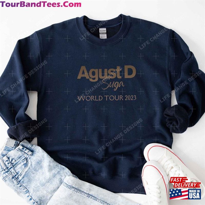 Agust D Word Tour T-Shirt Bts Suga Concert City List Sweatshirt Army Merch Unisex 29Uf182624 – Utopia Fashion