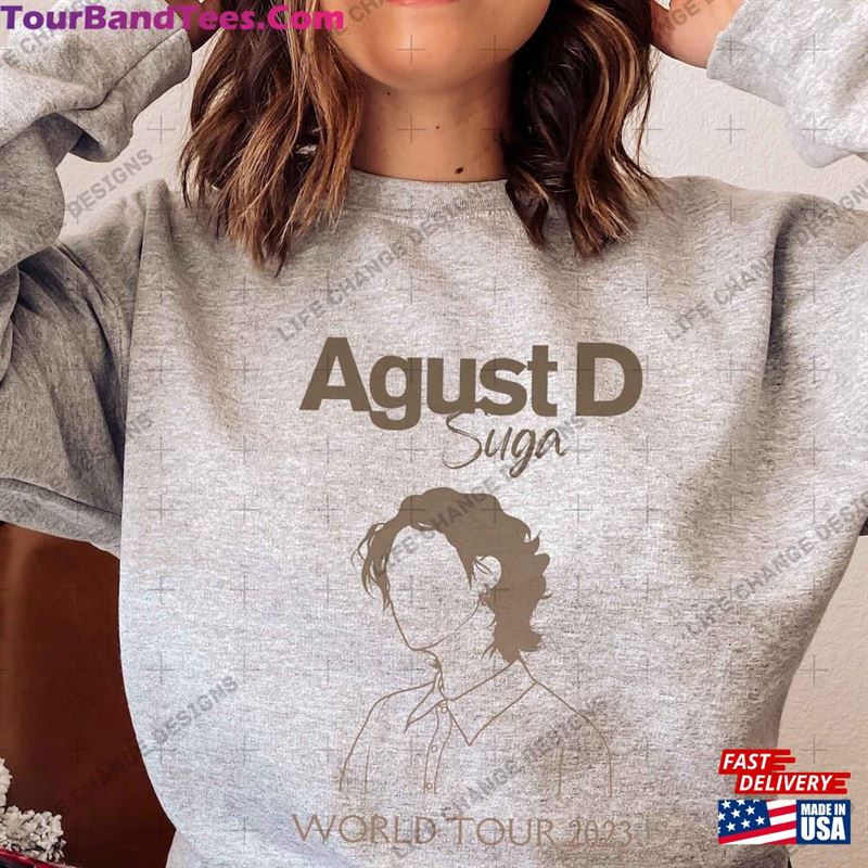 Agust D Word Tour T-Shirt Bts Suga Concert City List Sweatshirt Army Merch Unisex Classic 29Uf187589 – Utopia Fashion