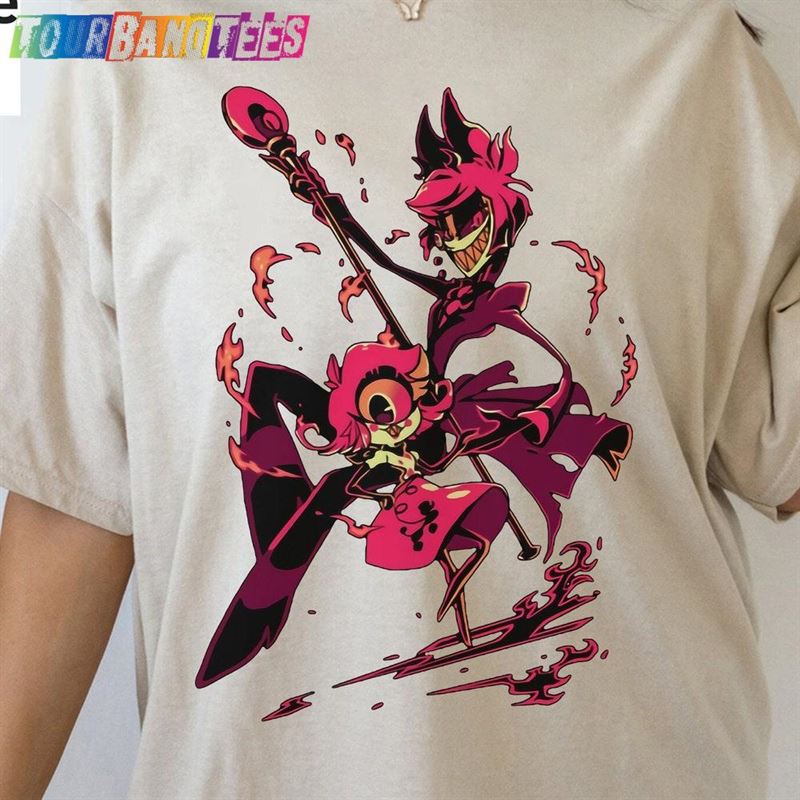 Alastor X Niffty Shirt Hazbin Hotel Characters T-Shirt Unisex 29Uf179360 – Utopia Fashion