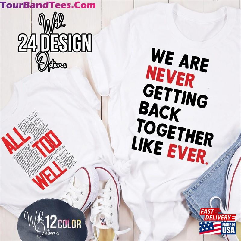 All Too Well Taylor’S Version Shirt New Album Merch T-Shirt Unisex 29Uf166237 – Utopia Fashion