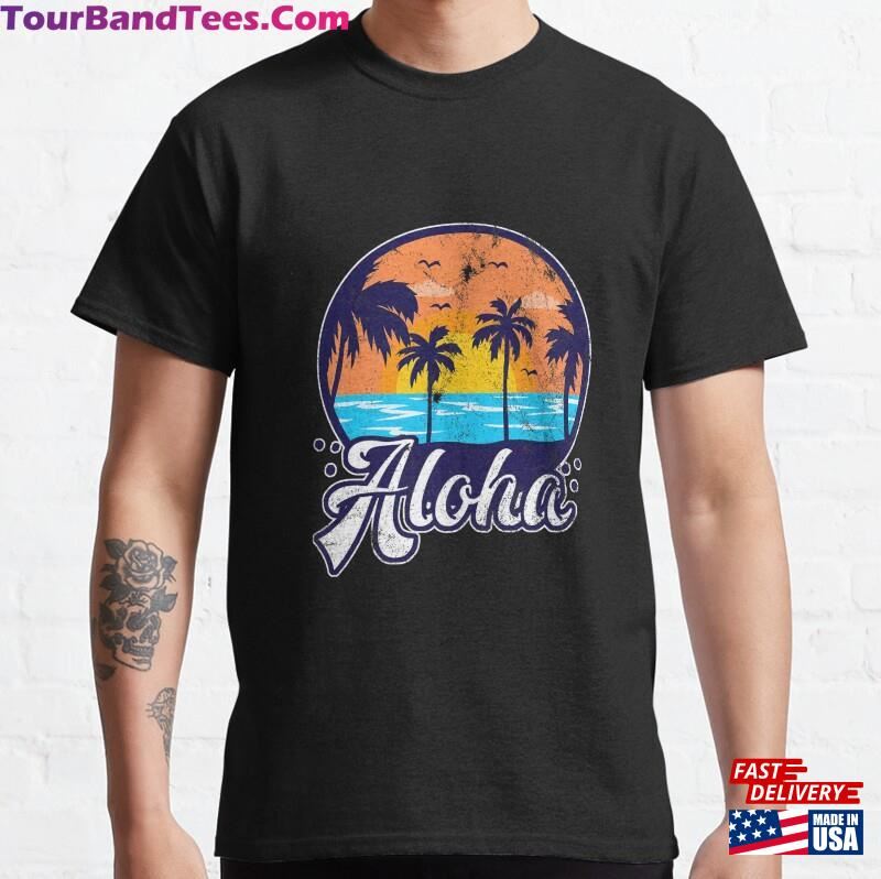 Aloha Tropical Beach Palm Trees Premium Classic T-Shirt Sweatshirt 29Uf166472 – Utopia Fashion