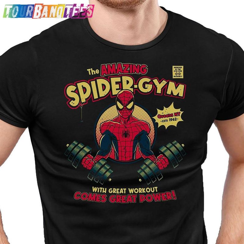 Amazing Spider Gym T-Shirt Men’S Fitness Tee Shirt Gamers Shirts Geek Training Top Funny Anime Sweatshirt 29Uf179150 – Utopia Fashion