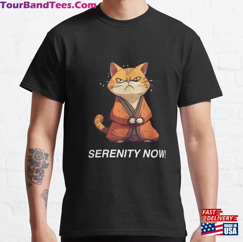 Angry Monk Cat Serenity Meow Classic T-Shirt Sweatshirt Hoodie 29Uf182026 – Utopia Fashion