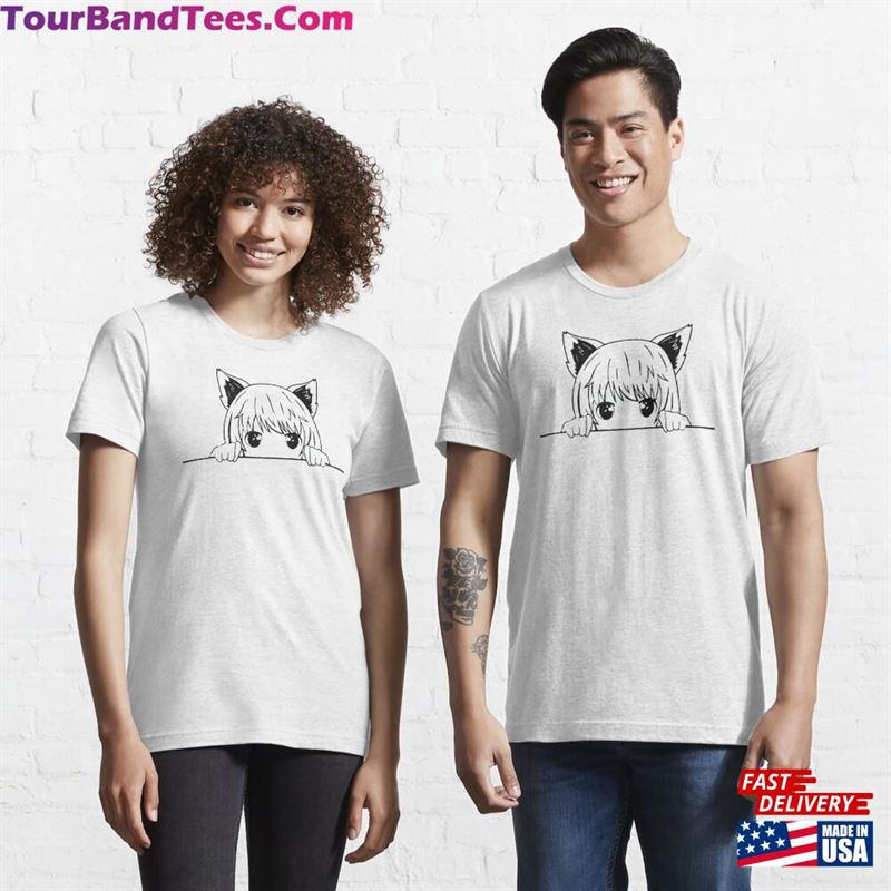 Anime Cat Girl T-Shirt Cute Manga Shirt Japanese Top Unisex Classic 29Uf182619 – Utopia Fashion